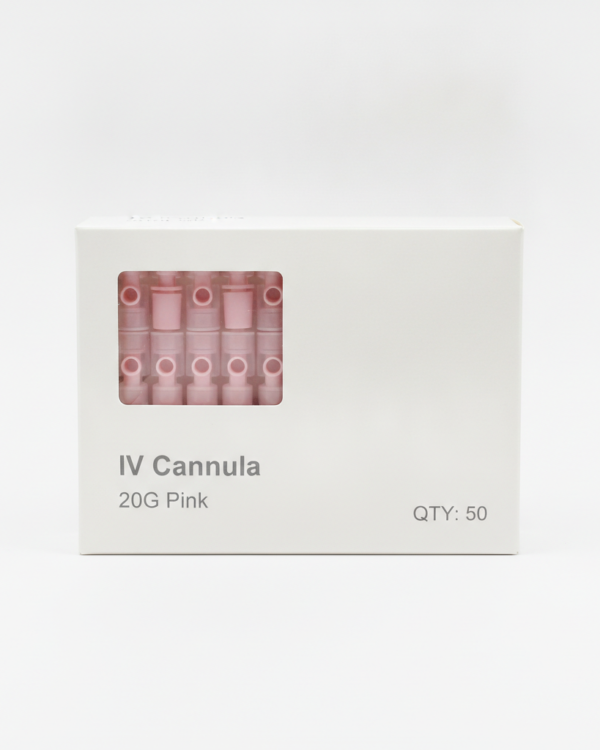 IV Cannula - 20G Pink - Box of 50