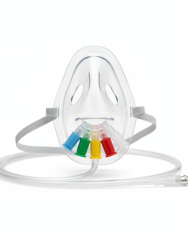 Venturi Mask - Adult with 5 Colour-Coded Diluters