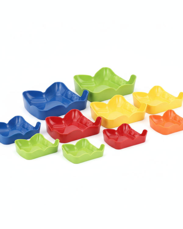 ABS Multi-Colour Disposable Impression Tray Set – Set of 100