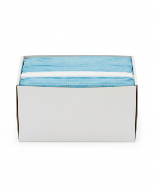 Dental Bibs Horizontal Pattern – 2-Ply Poly – Box of 500