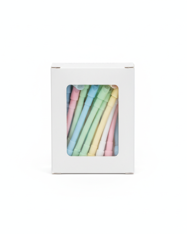 Dental Saliva Ejectors – Assorted Colours – Box of 100