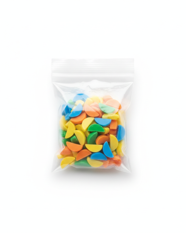 Poly Wedges Assorted – Bag of 100